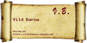 Vild Barna névjegykártya