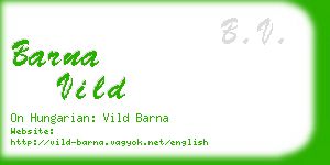 barna vild business card